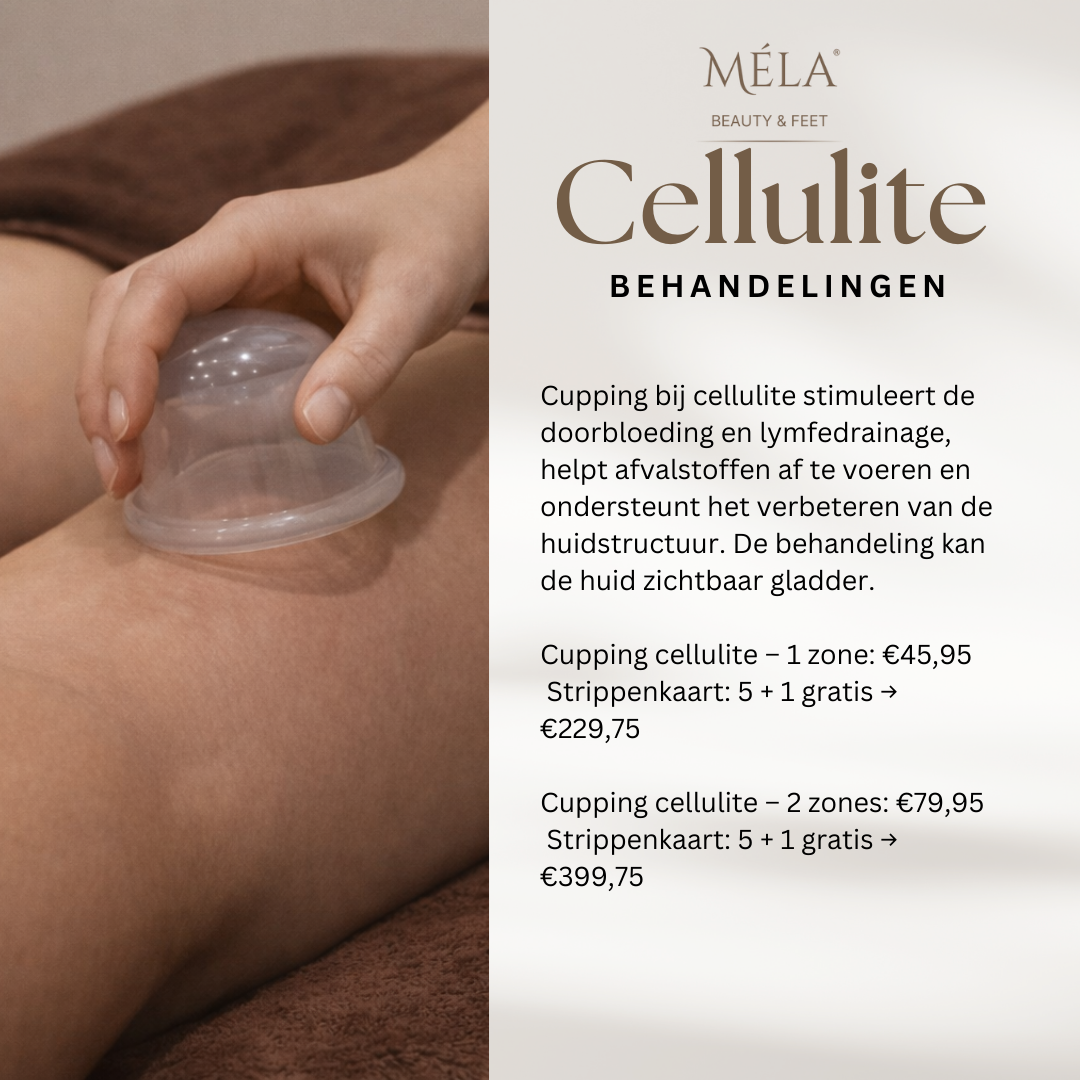 Maart aanbieding - Nieuw: cellulite cupping