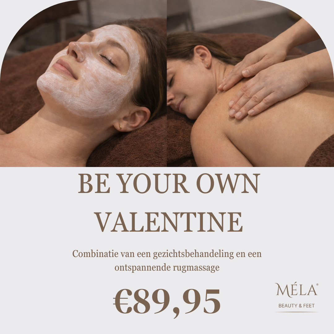 Februari aanbieding - Be your own valentine – gezichtsbehandeling + rugmassage