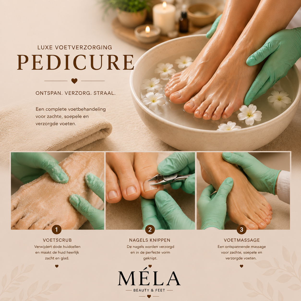 Cosmetische pedicure excl. Gellak